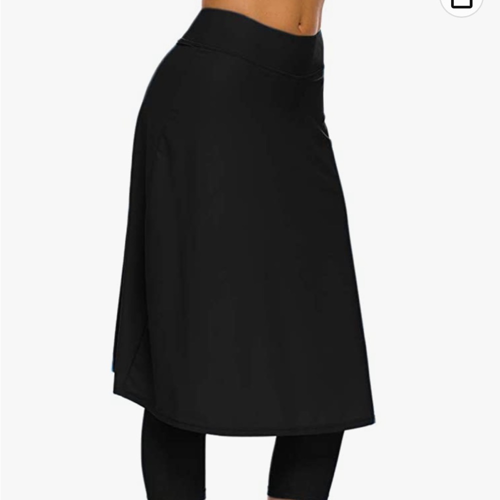 Knee length swim skirt
